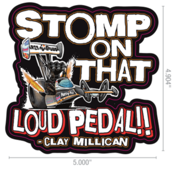 Stomp On That Loud Pedal Sticker