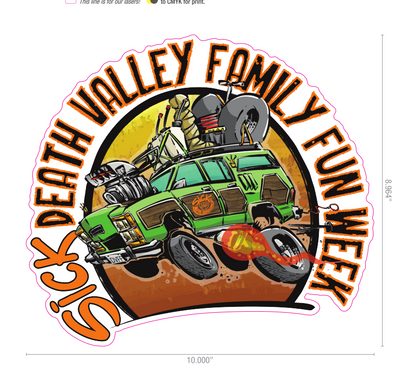 Death Valley Family Fun Week Sticker