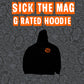 SICK The Mag G Rated Hoodie (Available in Black & Orange as well as Black & Pink)