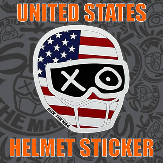 U.S.A. Helmet Sticker