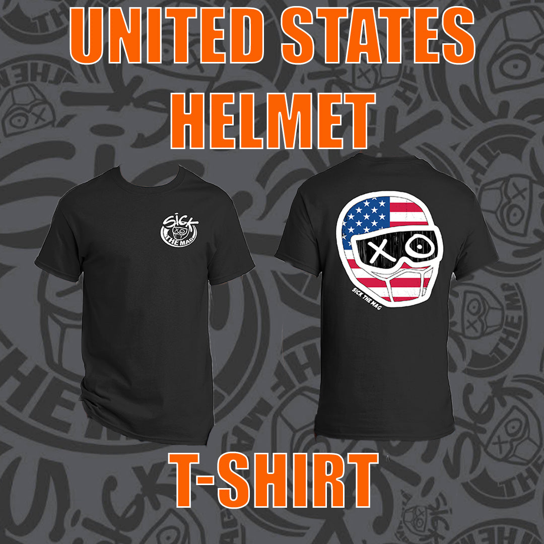 U.S.A. Helmet T-Shirt